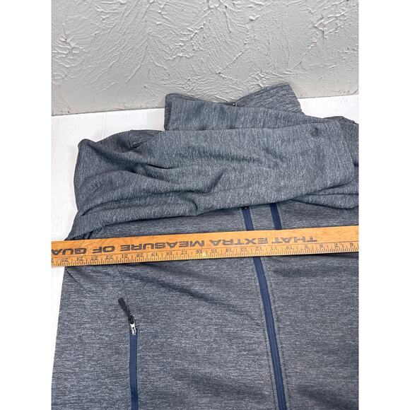 Pitt Panthers Jacket Mens Gray Full Zip Mock Neck NCAA Sports Zip Pockets XL - Picture 6 of 6